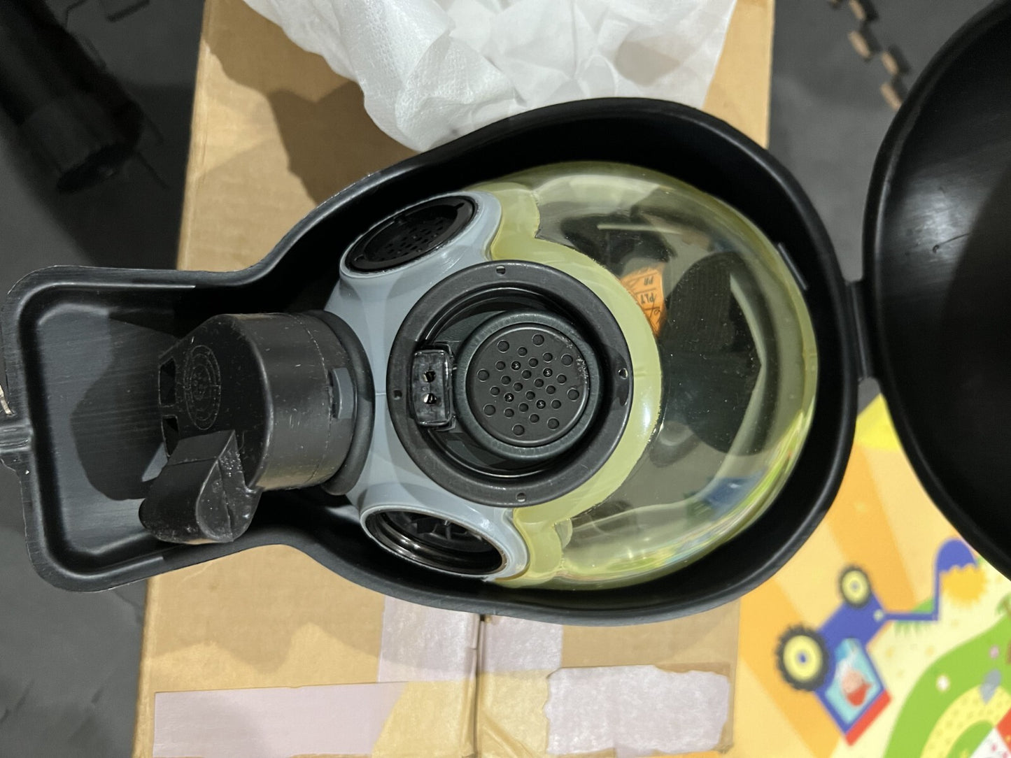 MSA MCU-2A/P Full Face Gas Mask Size Small WITH 2 Canister