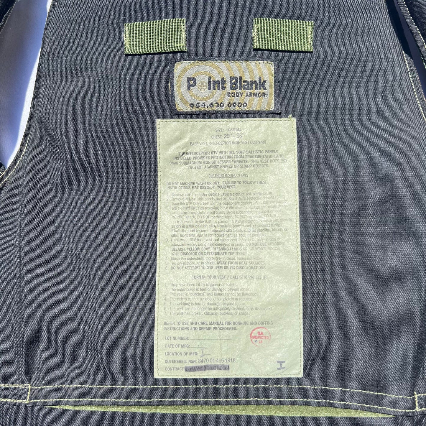 Woodland Base Vest Plate Carrier w/Soft Armor Inserts X-Small XS