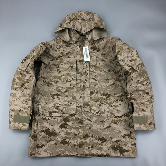 NEW US NAVY NWU Type II  AOR1 desert Goretex parka size MR Medium Regular