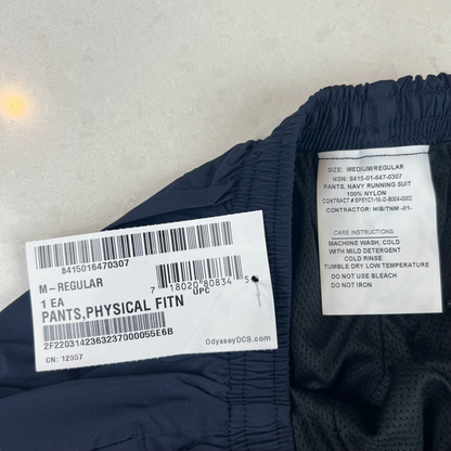NEW US NAVY PT Blue Physical Fitness running pants size MR Medium Regular