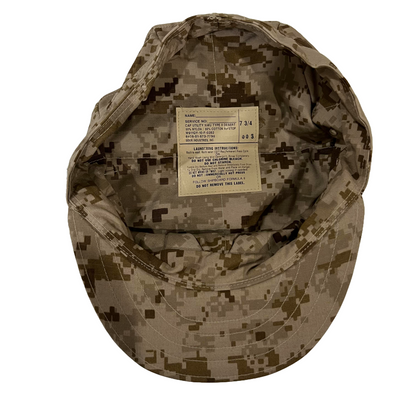 NEW US NAVY NWU Type II AOR1 Desert UTILITY 8 Point CAP Hat cover 7 3/4