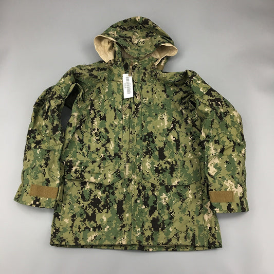 NEW US NAVY NWU Type III  AOR2 Woodland Gore-tex parka jacket size LR