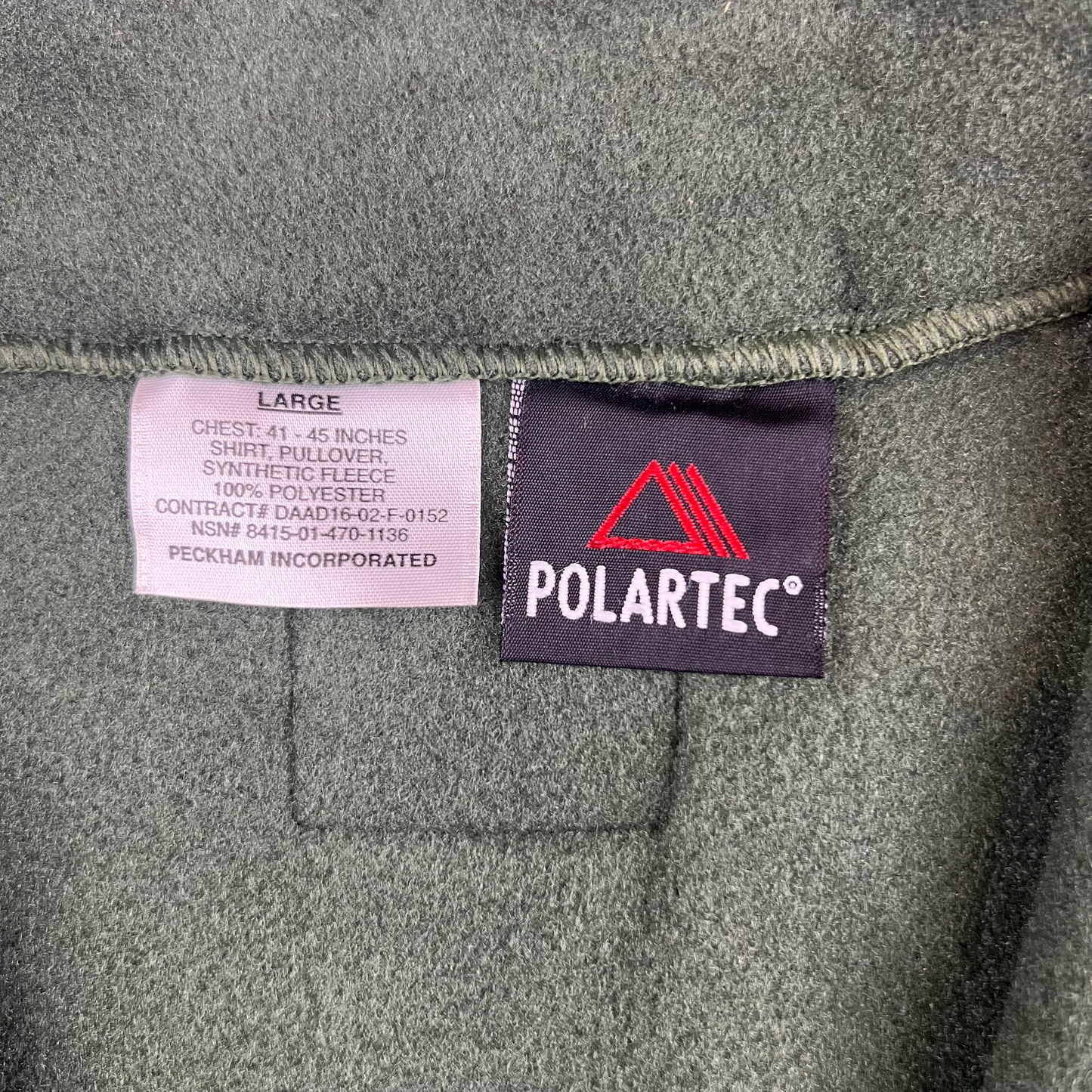 NEW USMC Olive Drab Green pullover Polartec 100 fleece jacket size Large