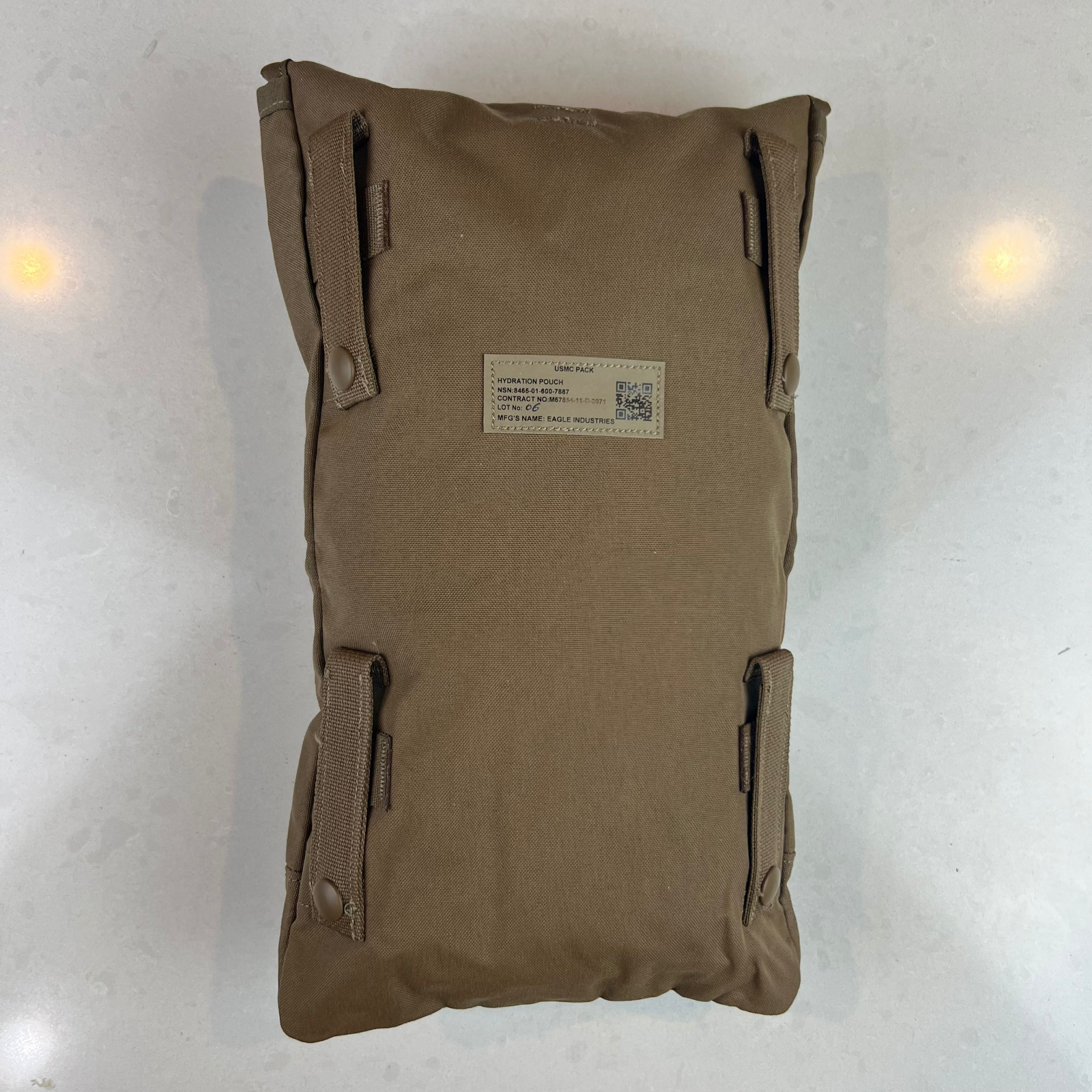 NEW USMC FILBE Coyote Brown Hydration pouch 100oz