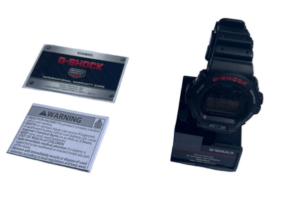 CASIO DW6900-1V G-Shock Chronograph Durable Multifunctional Watch, Black, NIW