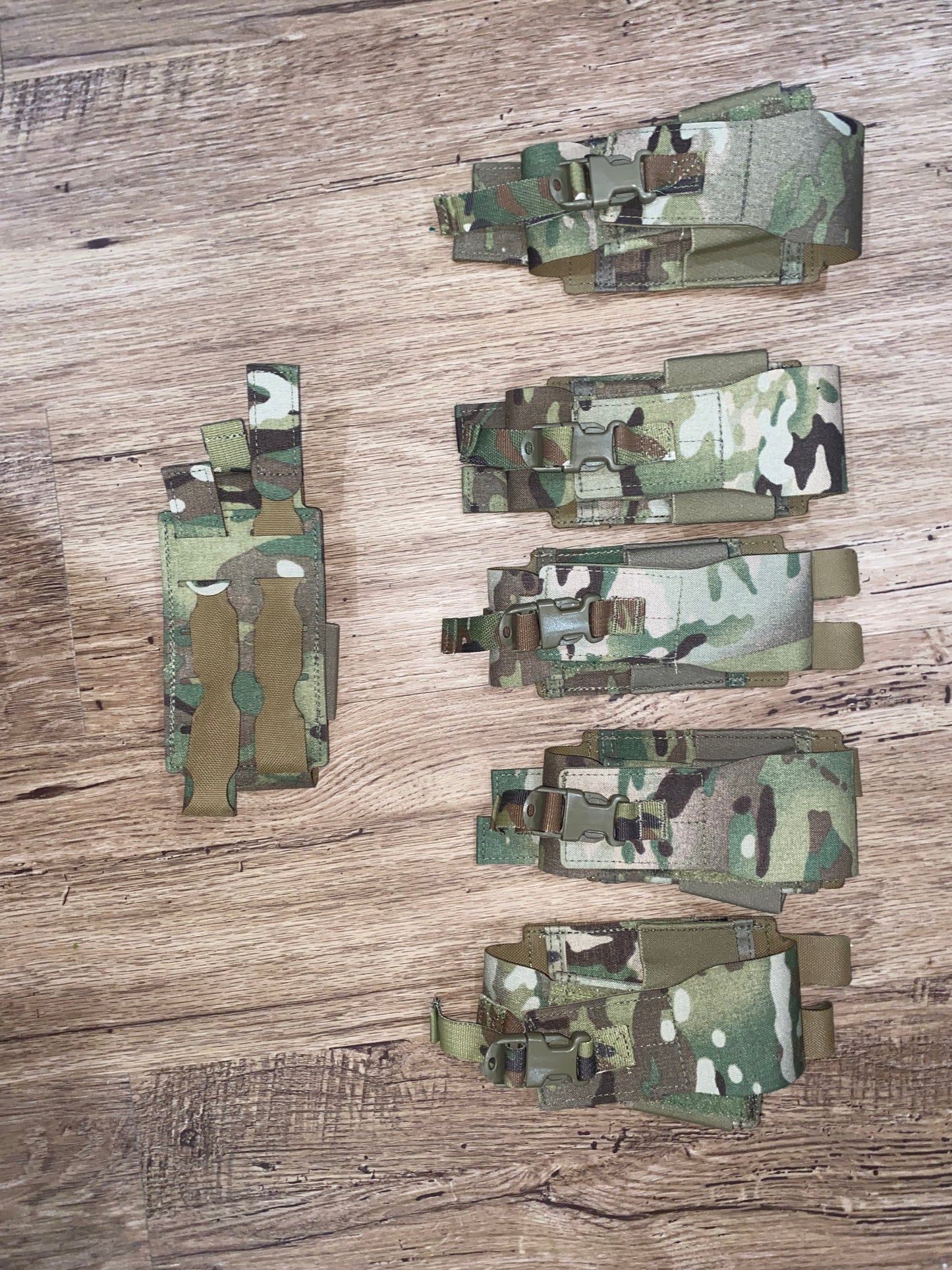 Lot of Multicam OCP Pouches and aor2 nwu woodland pouches