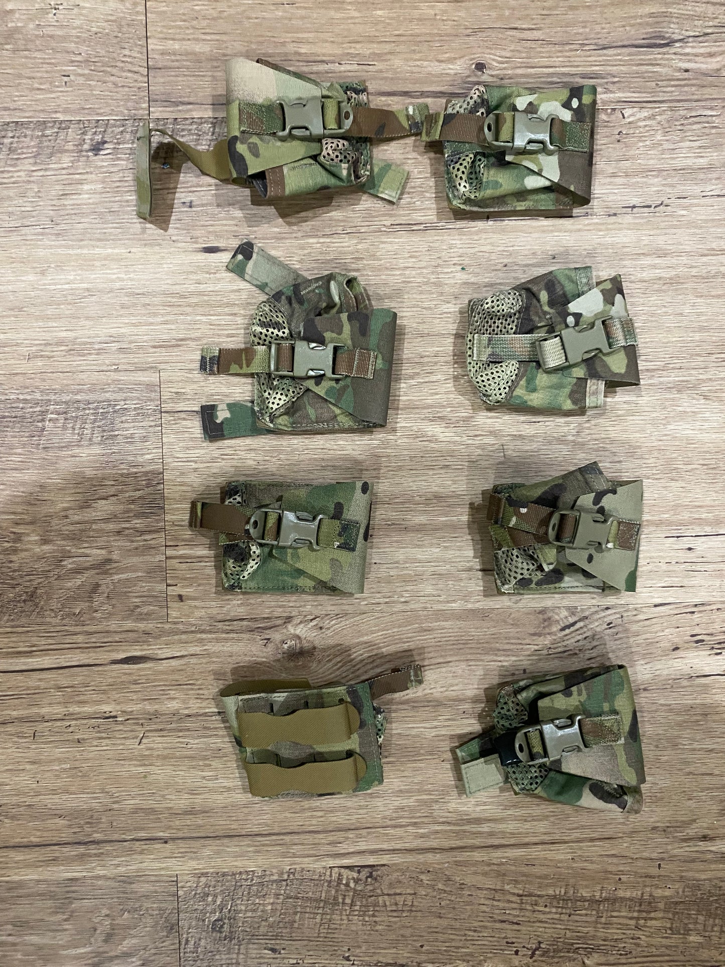 Lot of Multicam OCP Pouches and aor2 nwu woodland pouches