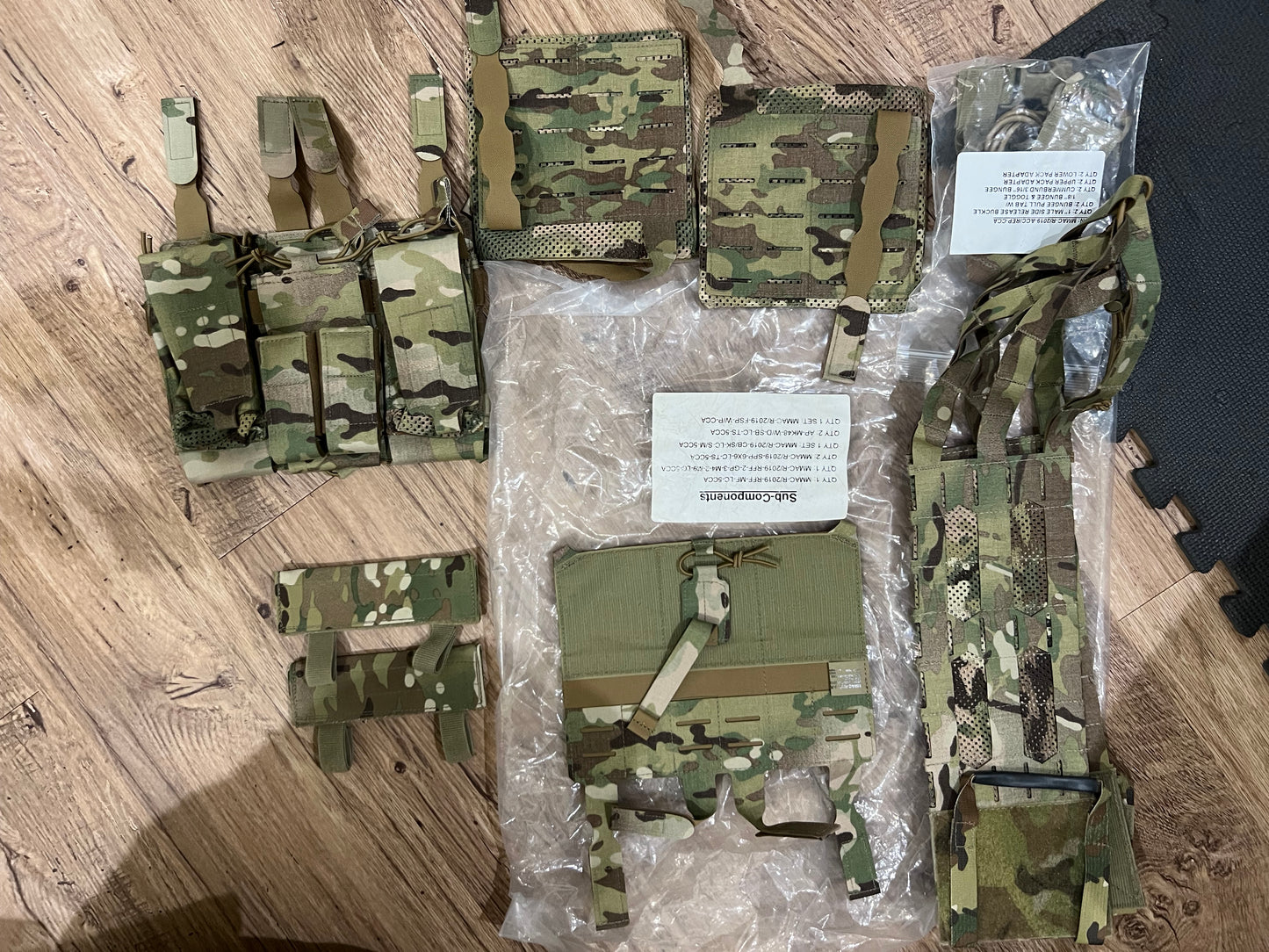 Lot of Multicam OCP Pouches and aor2 nwu woodland pouches