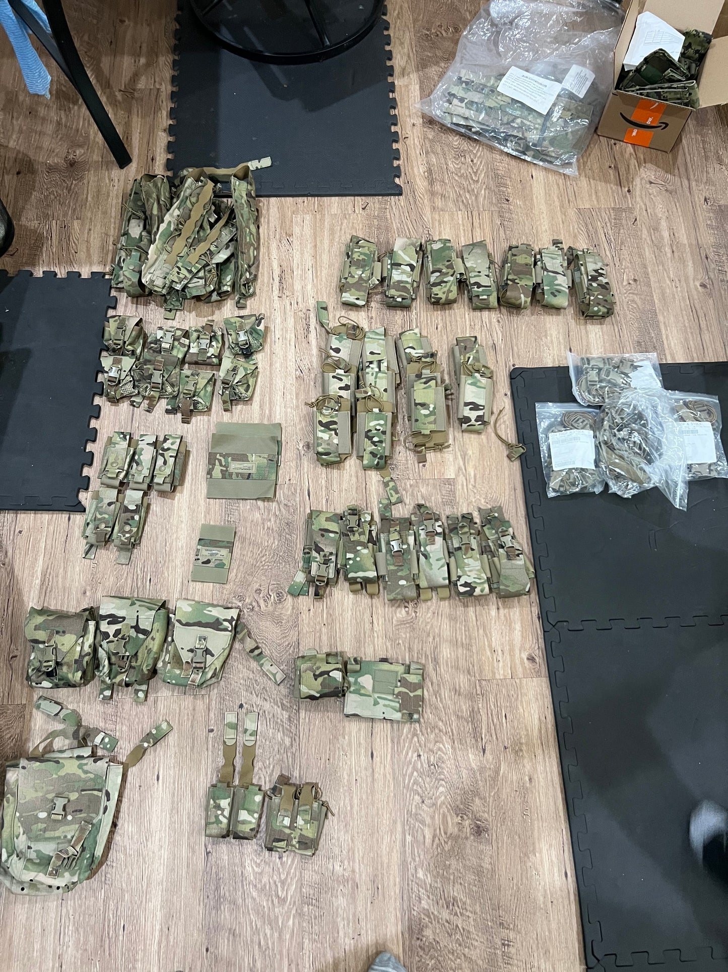 Lot of Multicam OCP Pouches and aor2 nwu woodland pouches
