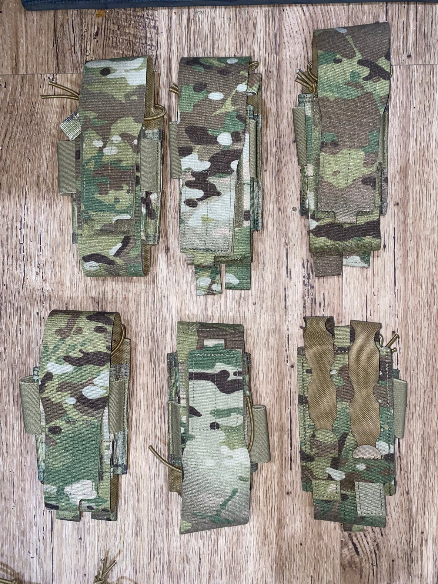 Lot of Multicam OCP Pouches and aor2 nwu woodland pouches