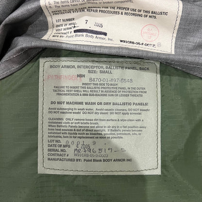 ACU protector Base Protective Vest Plate Carrier w/ Soft Armor Inserts Small