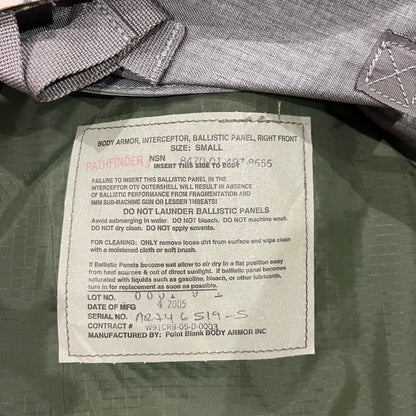 ACU protector Base Protective Vest Plate Carrier w/ Soft Armor Inserts Small