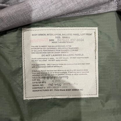 ACU protector Base Protective Vest Plate Carrier w/ Soft Armor Inserts Small