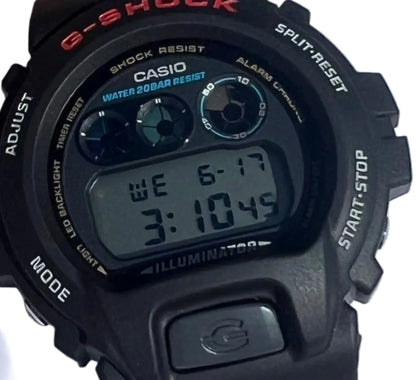 CASIO DW6900-1V G-Shock Chronograph Durable Multifunctional Watch, Black, NIW