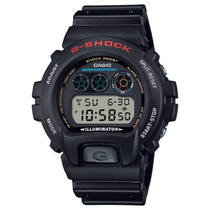 CASIO DW6900-1V G-Shock Chronograph Durable Multifunctional Watch, Black, NIW