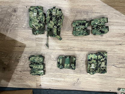 Lot of Multicam OCP Pouches and aor2 nwu woodland pouches