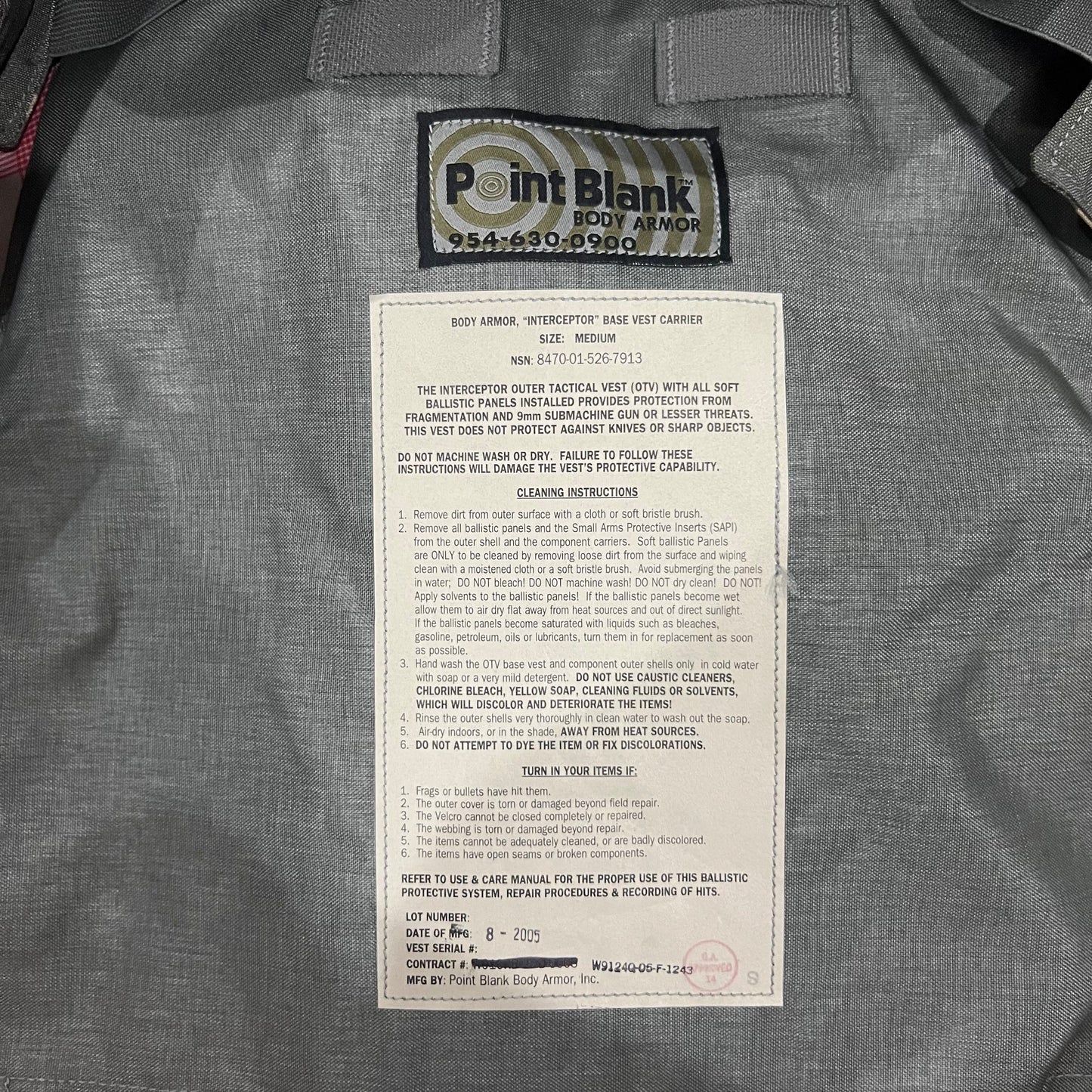 ACU Base Protective Vest Plate Carrier w/ Soft Armor Inserts Medium