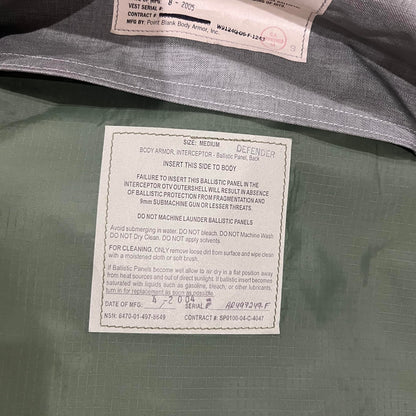 ACU Base Protective Vest Plate Carrier w/ Soft Armor Inserts Medium