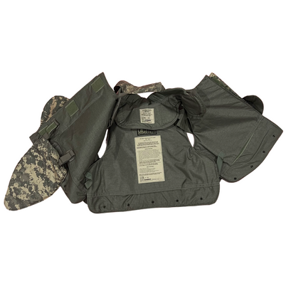 ACU protector Base Protective Vest Plate Carrier w/ Soft Armor Inserts Medium