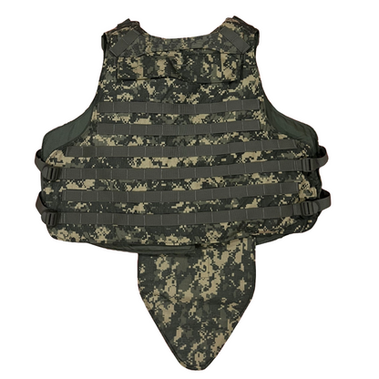 ACU protector Base Protective Vest Plate Carrier w/ Soft Armor Inserts Large