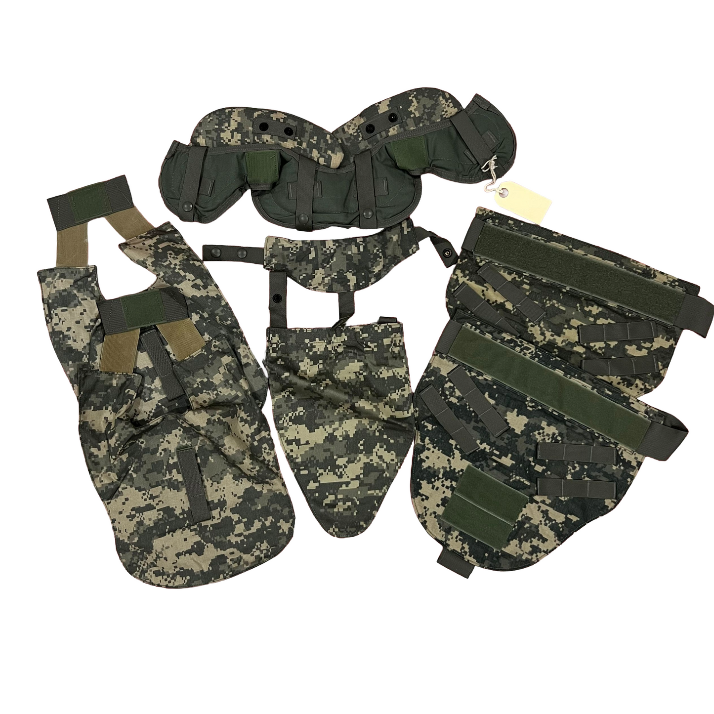 ACU protector Base Protective Vest Plate Carrier w/ Soft Armor Inserts Small