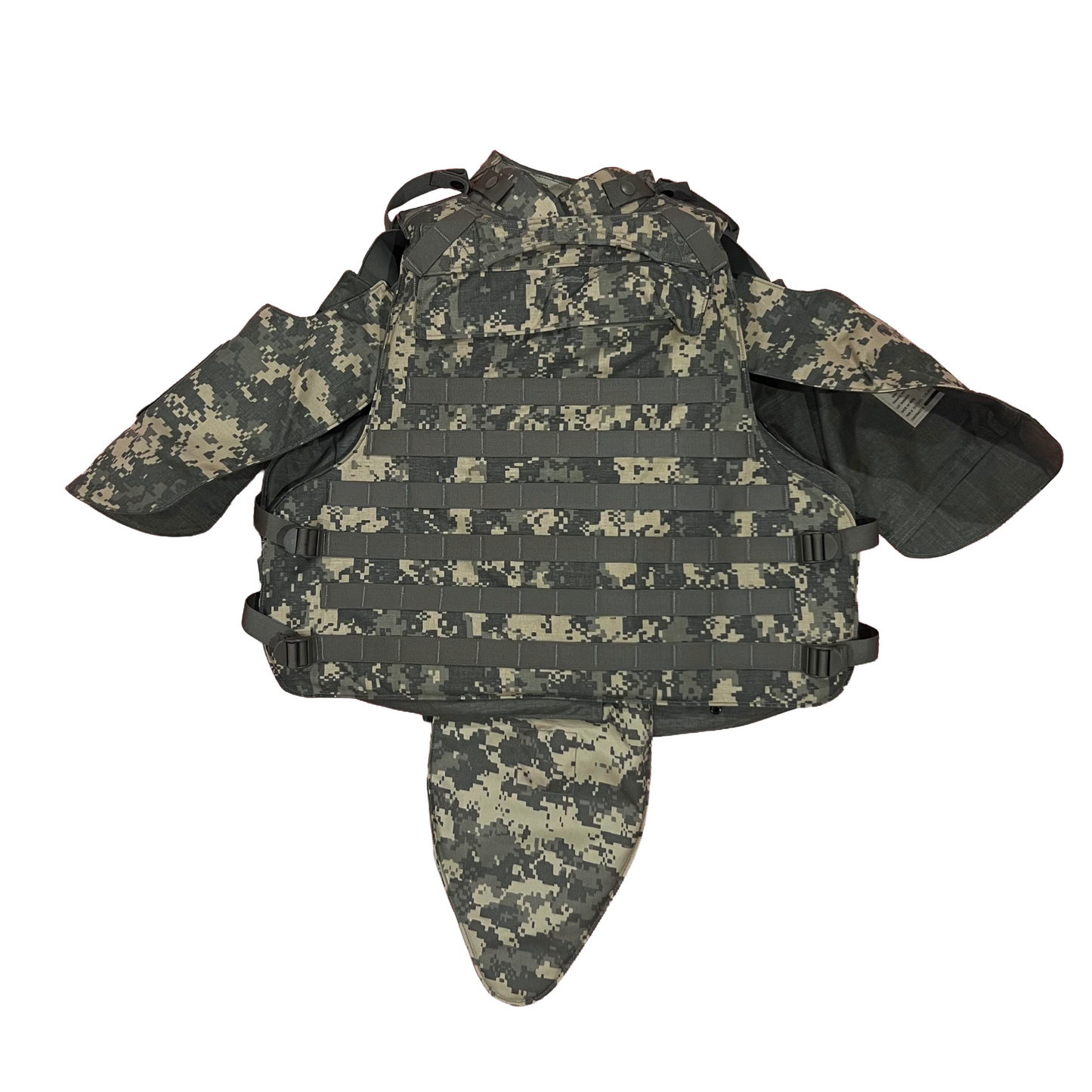 ACU protector Base Protective Vest Plate Carrier w/ Soft Armor Inserts Medium