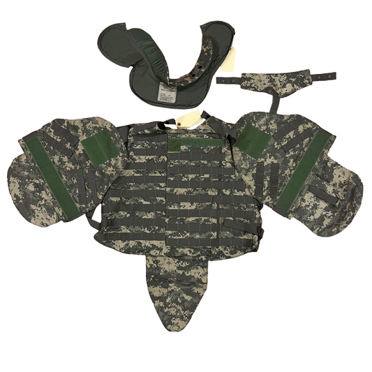 ACU protector Base Protective Vest Plate Carrier w/ Soft Armor Inserts Medium