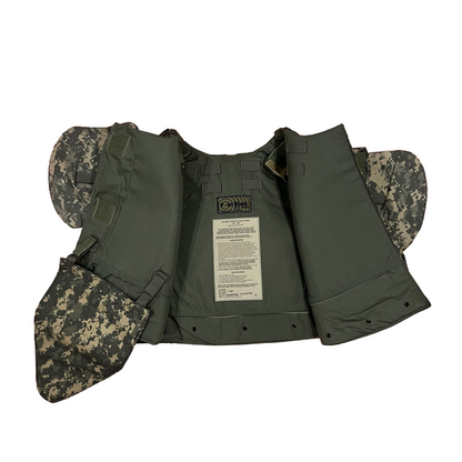 ACU protector Base Protective Vest Plate Carrier w/ Soft Armor Inserts Large