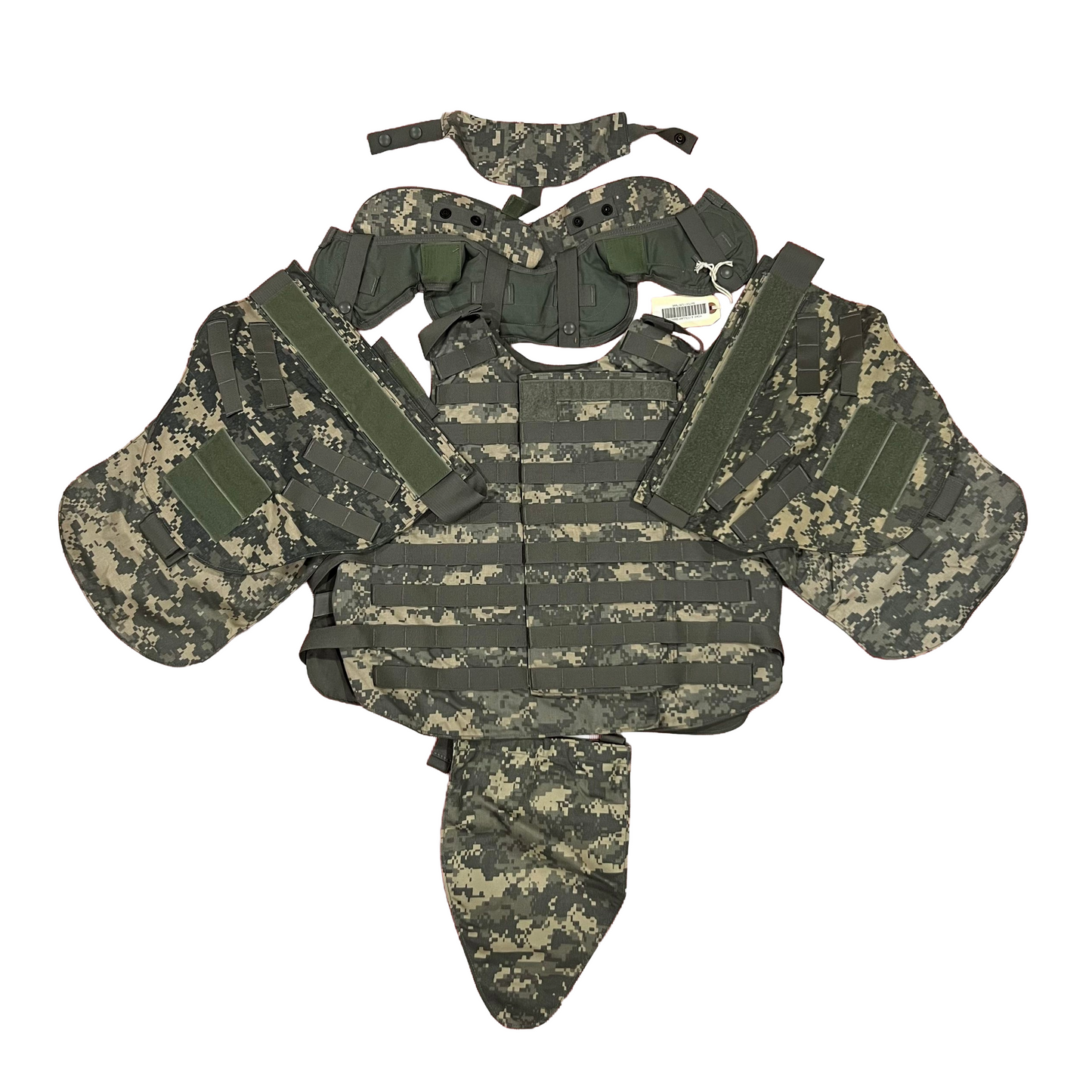 ACU protector Base Protective Vest Plate Carrier w/ Soft Armor Inserts Small