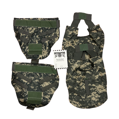ACU protector Base Protective Vest Plate Carrier w/ Soft Armor Inserts Medium