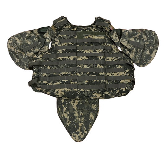 ACU protector Base Protective Vest Plate Carrier w/ Soft Armor Inserts Large