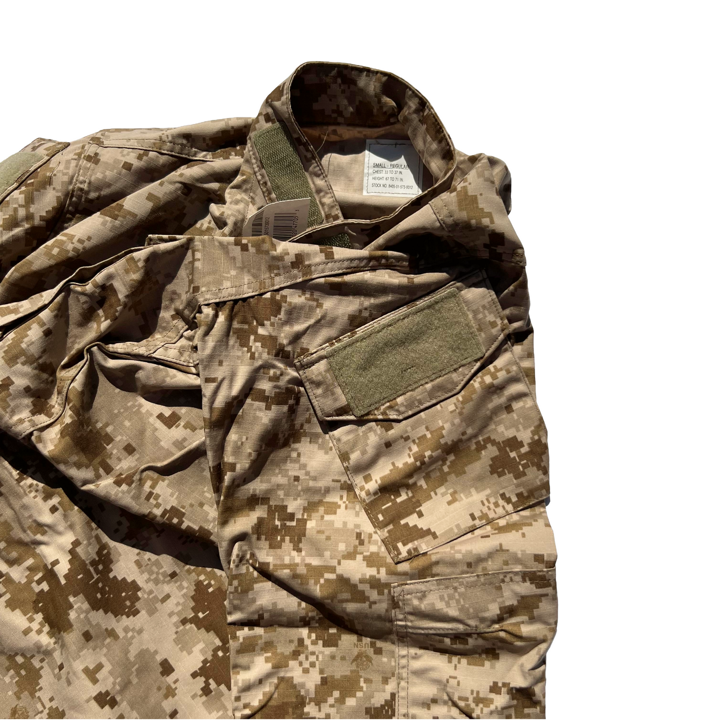NEW US NAVY NWU Type II  AOR1 desert Shirt Blouse size MR Medium Regular