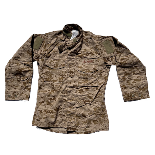 NEW US NAVY NWU Type II  AOR1 desert Shirt Blouse size SR Small Regular