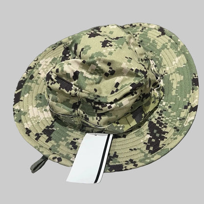 New US Navy AOR2 Boonie Hat NWU Type III Woodland GI Issue L (Sun Cover)